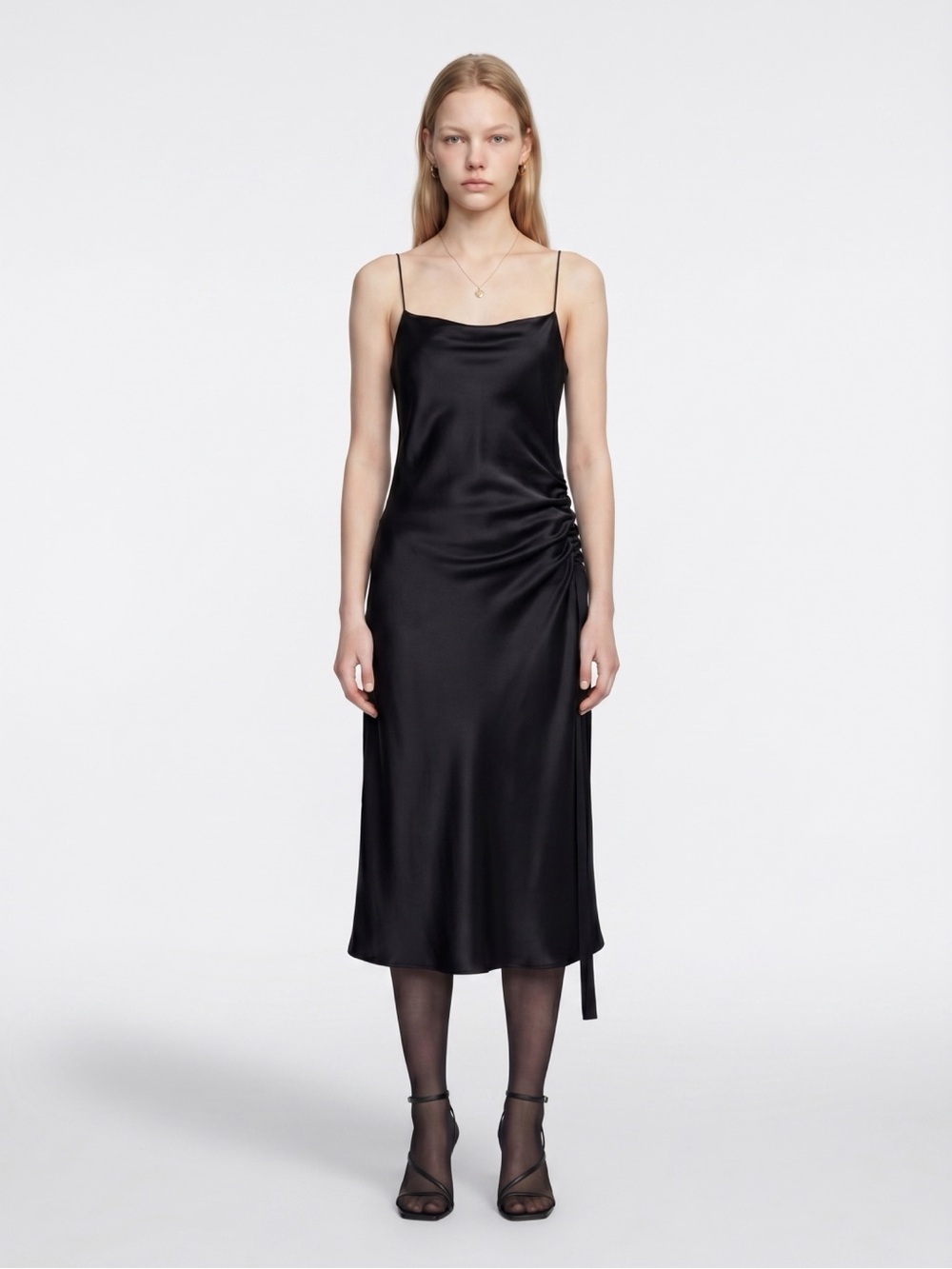 ELLERY Black Silk Dress